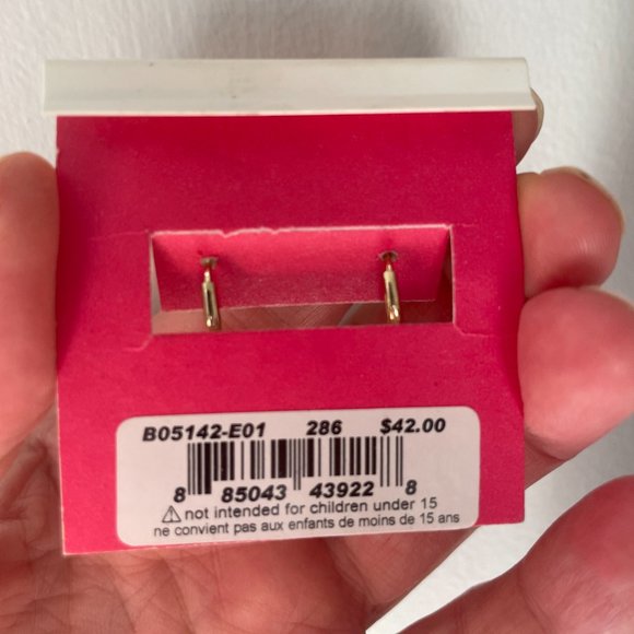 Betsey Johnson Royal Engagement Drop Earrings Gold Tone Rhinestone Black Enamel - Picture 5 of 13